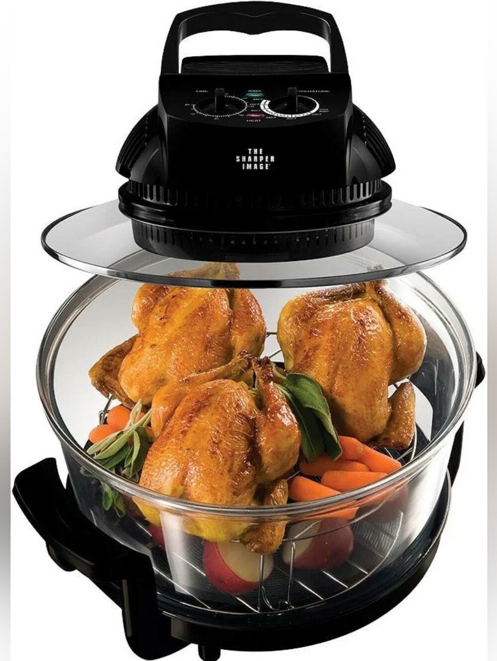 The Sharper Image 12.6 Qt Super Wave Oven - Black (NIB)